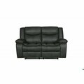 Homeroots Gray Loveseat 64 x 36 x 40 in. 366300